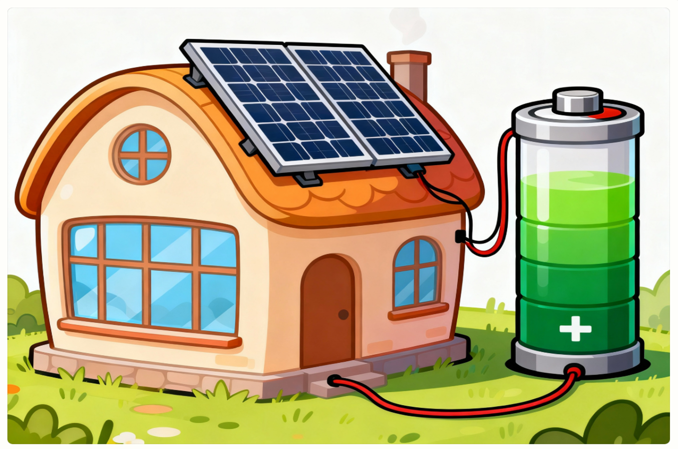 Batterie domestique-clipart
